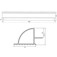 WATTSTUNDE® Solarmodul Halterung HSA55/W ALU silber