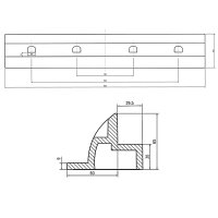 WATTSTUNDE® Solarmodul Halterung HXH53/W ABS Kunststoff weiss