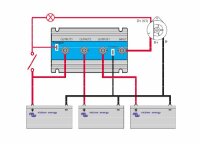 Victron Argofet 100-2 100A FET Batterieisolator für 2 Batterien