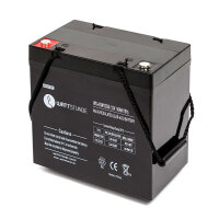 WATTSTUNDE® 50 Ah Akku AGM12-50 12V VRLA AGM Batterie...