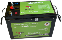 BullTron Marathon 12V 280Ah Smart BMS mit 200A Dauerstrom...