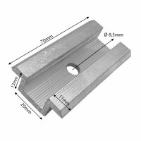 Mittelklemme für Solarmodule - Solarbefestigung