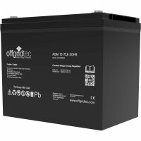 Offgridtec® AGM 75,6Ah 20HR 12V - Solar Batterie Akku...
