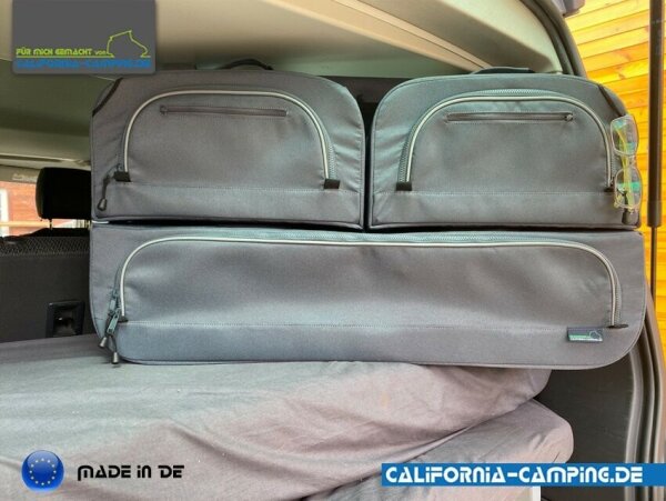 Fenstertaschen Set-Modular lll, anthrazit, links und rechts California Beach T5-T6.1