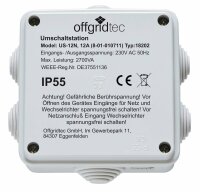 Umschaltstation für Netzvorrangschaltung US-12 230V...