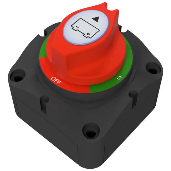 Offgridtec Batteriewahlschalter zum Umschalten zweier Batteriekreise, Verbraucher, Ladequellen 175A