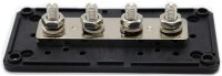 BusBar Box 4 x M8 Anschlussbolzen inkl. Abdeckung und Befestigungsschrauben schwarz