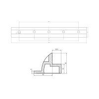 WATTSTUNDE® Solarmodul Halterung HXH68/W ASA Kunststoff weiss