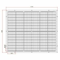 Offgridtec® Balkon - Solarmodulset 12V 2x 200W mit dünnem Alu-Rahmen und Metall-Kabelbinder