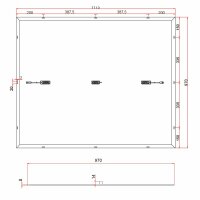 Offgridtec® Balkon - Solarmodulset 12V 2x 200W mit dünnem Alu-Rahmen und Metall-Kabelbinder